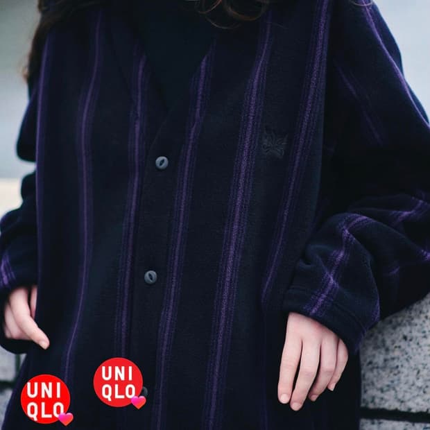 유니클로 니들스 플리스 가디건 S