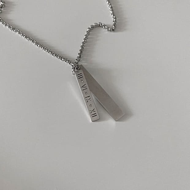 Numbering Layered Necklace