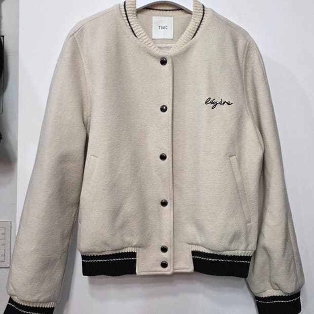 주크 여성 뒤 자수  야구 점퍼