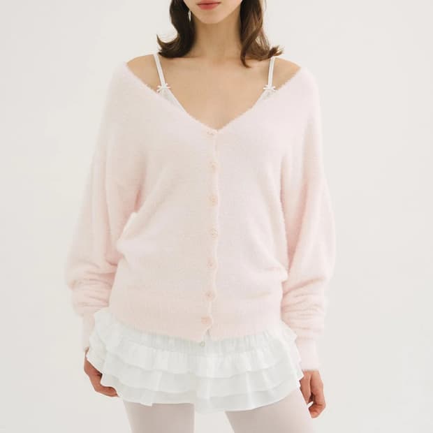 쓰리타임즈 Fairy knit cardigan 페어리 니트 가디건