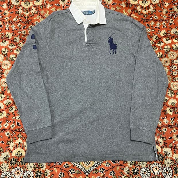 [L] 폴로랄프로렌 빅포니 그레이 럭비티