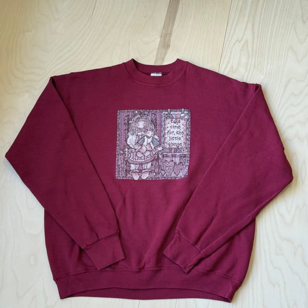 Vintage Burgundy Sweat shirt