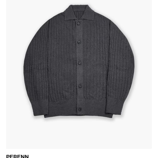 PERENN 퍼렌 tail yarn collar 가디건