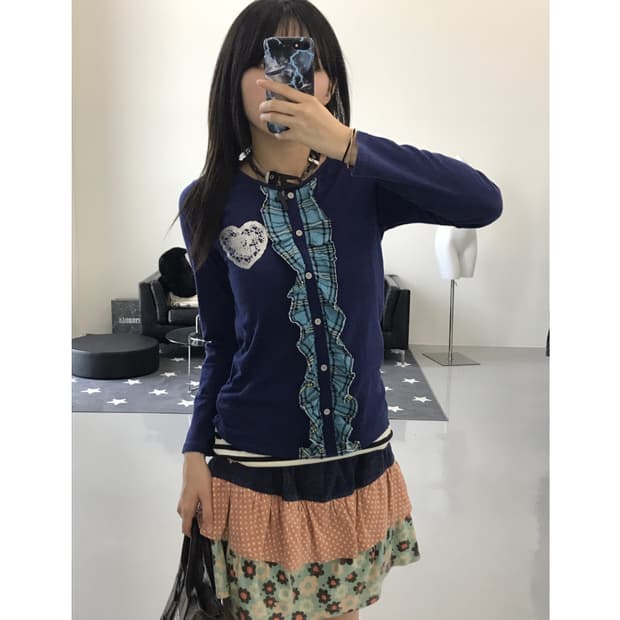 Jpn kitsch detail long sleeve