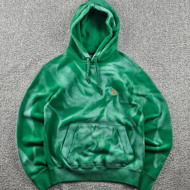 폴로랄프로렌 다잉 워시드 커스텀 스웻 후드 티셔츠 ( S )/ 10942