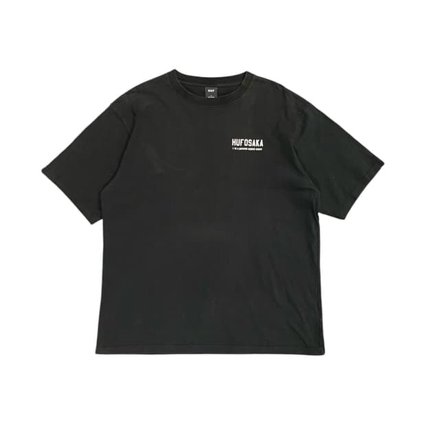 HUF 오사카 백레터링 디테일 반팔 티셔츠