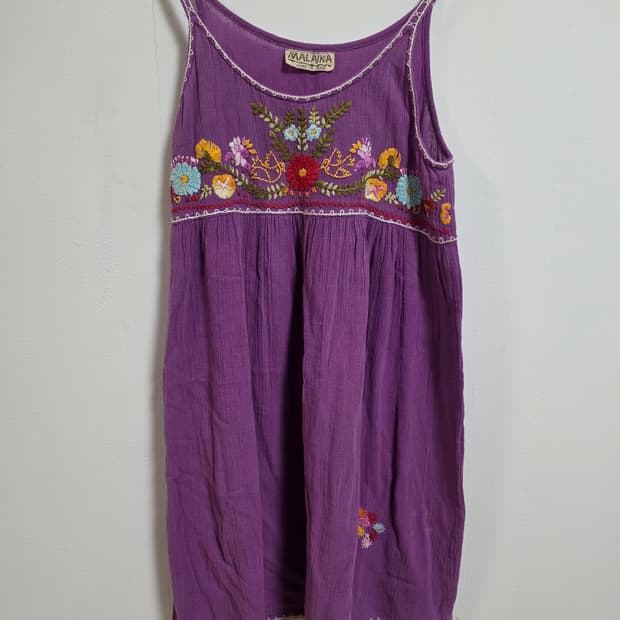 Malaika 빈티지 에스닉 히피 보헤미안 슬리브리스 