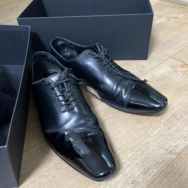 디올옴므 half leather 더비슈즈