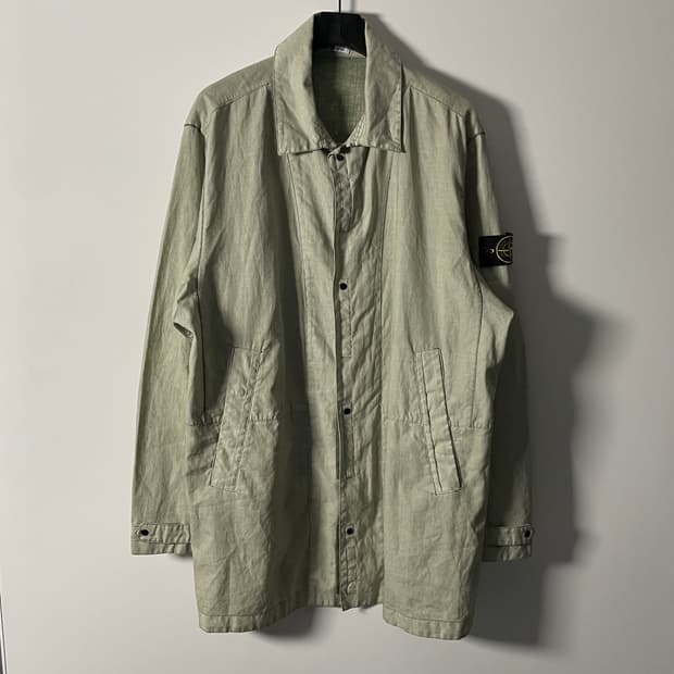 19ss 스톤아일랜드 Lino Resinato-TC 카코트 (on.754