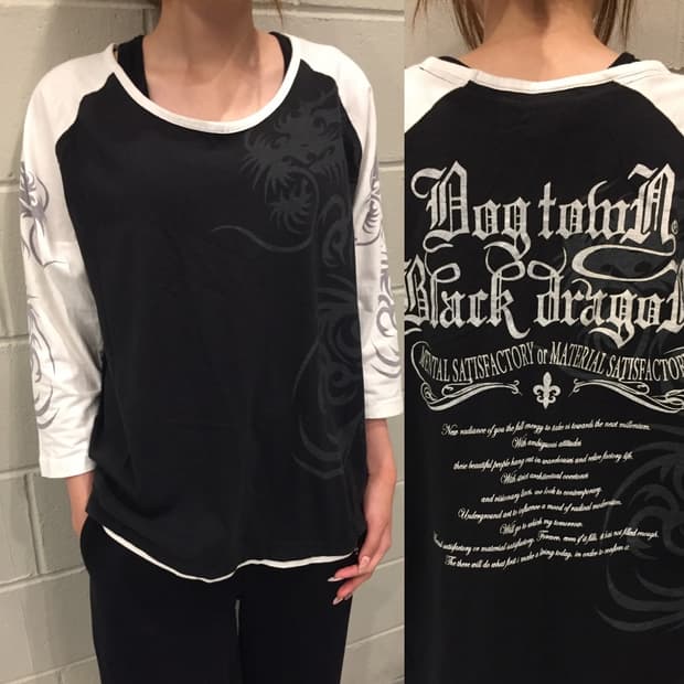 Dogtown Dragon Print Raglan 반팔