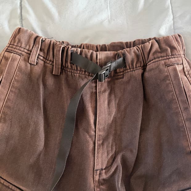 해칭룸 밀팬츠 워시드 블랙 — 1사이즈