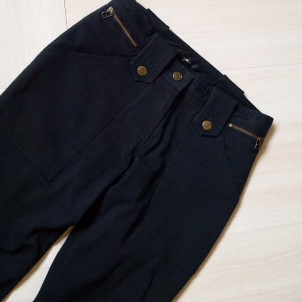 [JPN] side zip cotton pants