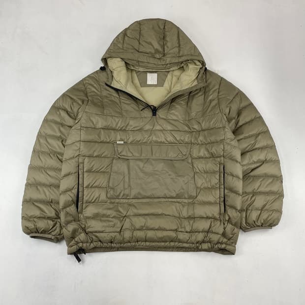 페치선데이 카키 폴리시 구스 다운 아노락 (110)