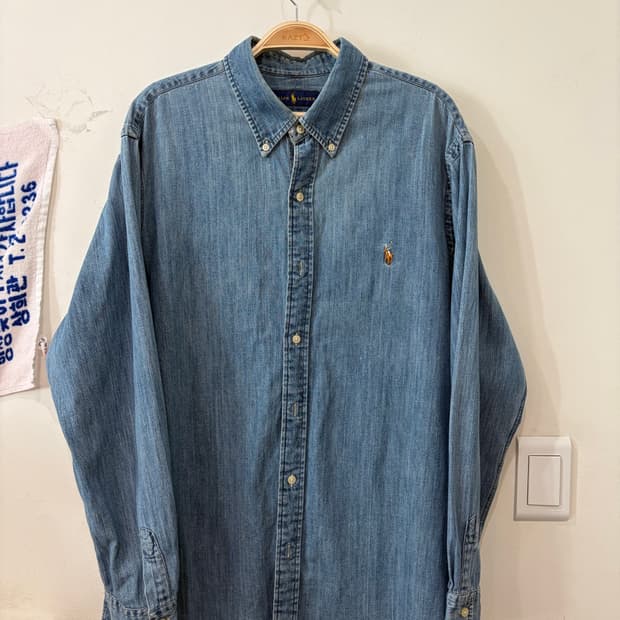 56. 폴로 데님셔츠 청셔츠