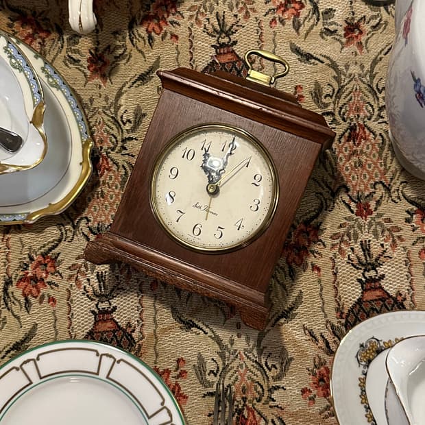 미국 앤틱 세스 토마스 마호가니 버킹엄 탁상 시계