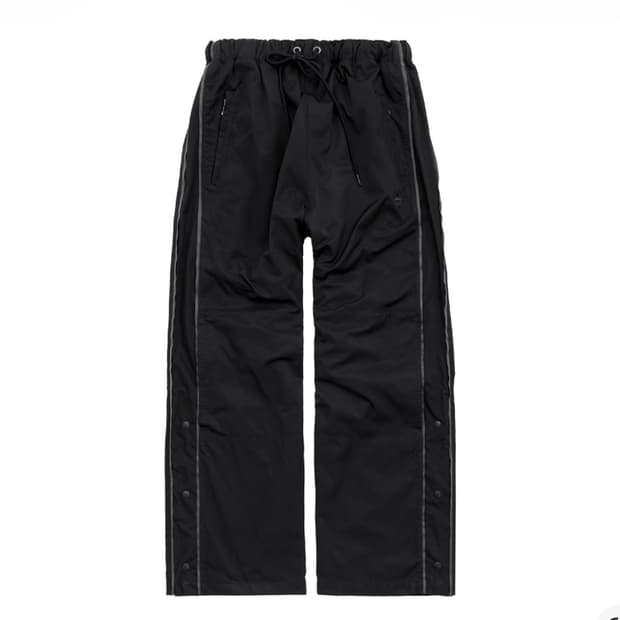 폴리테루 1011 나일론 트랙 팬츠 트리플 블랙