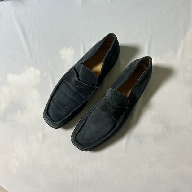 Prada sports suade slip on loafers