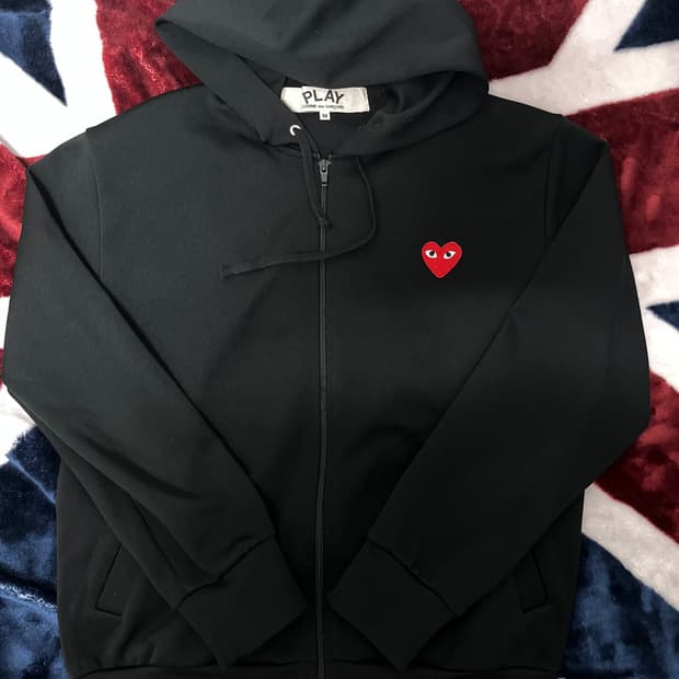 꼼데가르송 PLAY 후드 집업 M 95