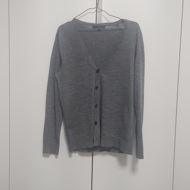 우영미  남성  얇은 브이넥  가디건-50사이즈