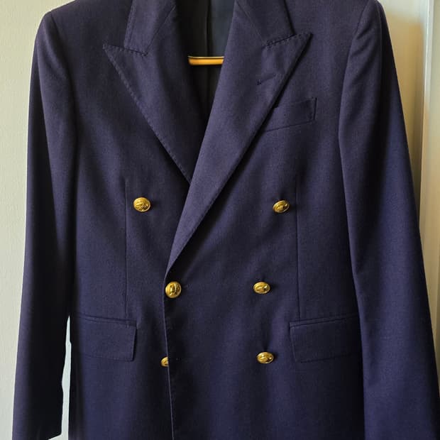 POLO 폴로 테일러드 울 플란넬 블레이저 자켓 95 정핏