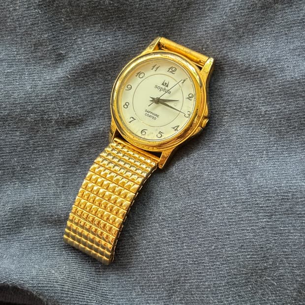 vintage sophia metal watch head linepart