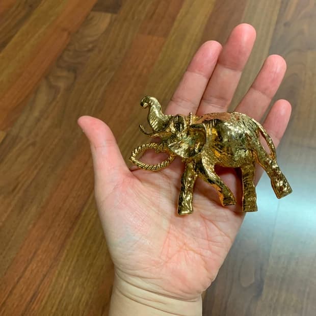 빈티지 코끼리 버클 또는 펜던트 장식