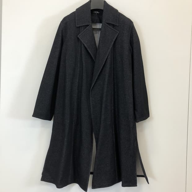 DKNY (국내판) 오픈형 울 혼방코트 85-91-160