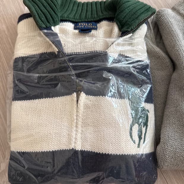 폴로 랄프 로렌 니트 집업 가디건 s