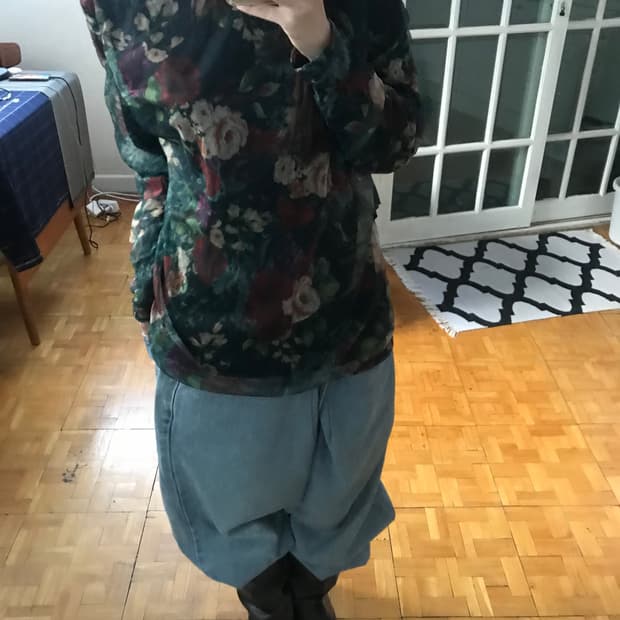 vintage pattern mash top