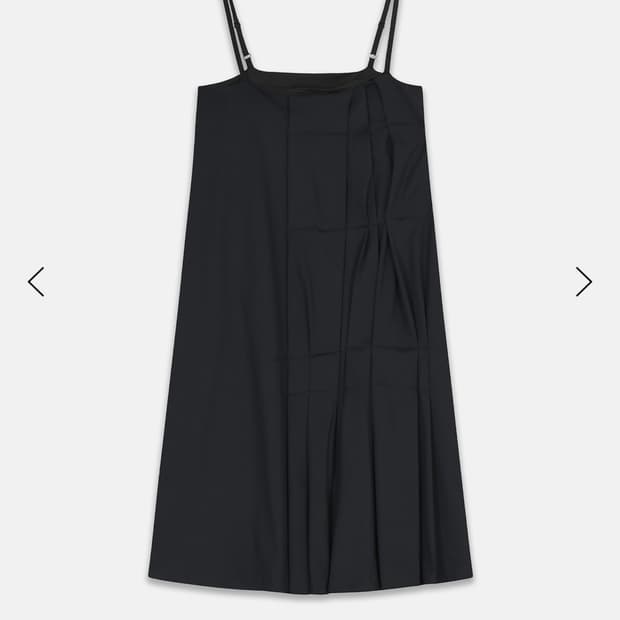 NACHE FOLDED MINI DRESS BLACK