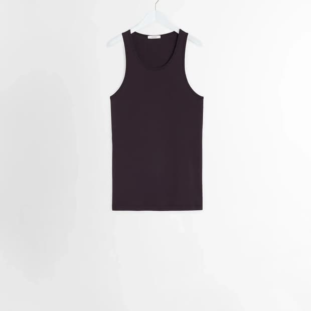 르메르 25SS 립 저지 탱크 탑 스퀴드 잉크 M