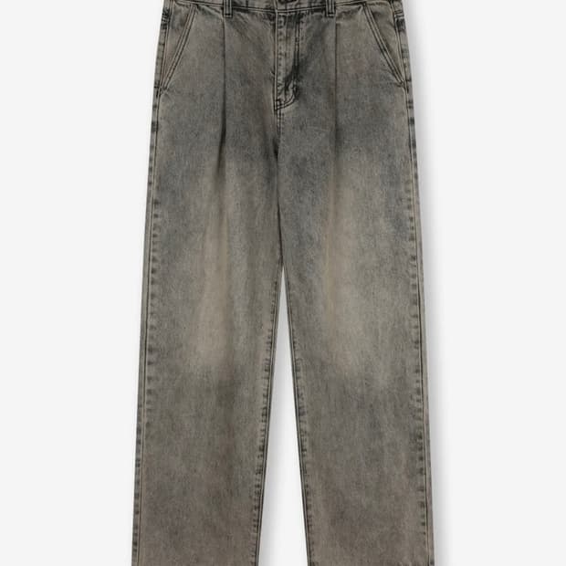 비슬로우 원턱 데님팬츠 32