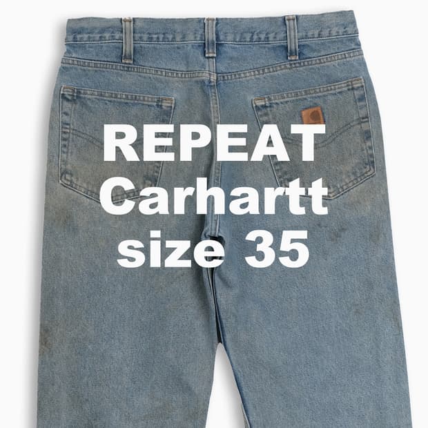 빈티지 칼하트 B460 중청 청바지 35 인치 CH4603401