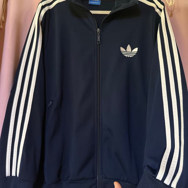 아디다스져지 아디다스 파이어버드 네이비 불꽃져지 트랙탑 엠사이즈