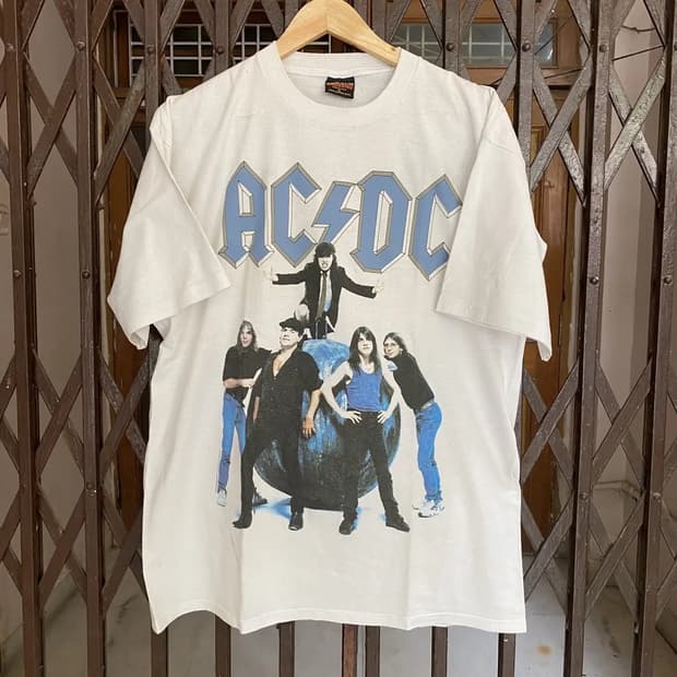 90s USA AC/DC 1996 월드투어 밴드 티셔츠 브로컴택 XL