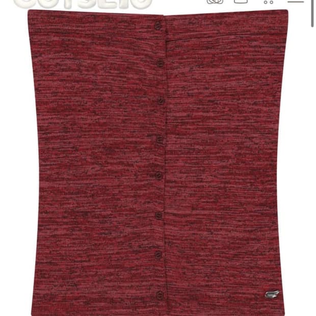 코이세이오 니트 튜브탑 레드