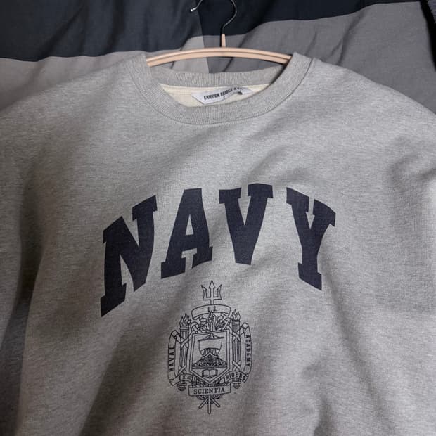 유니폼브릿지 네이비 맨투맨 그레이