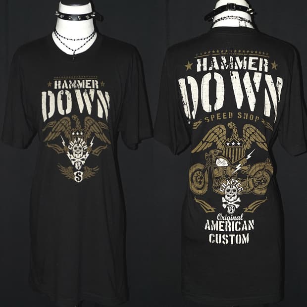 punk motorcycle graphic t 