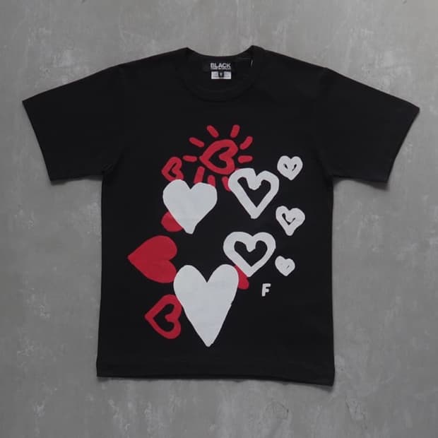 꼼 데 가르송 블랙 xs T-shirts