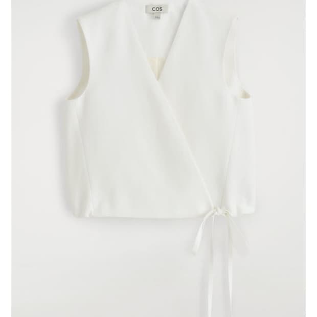 Cos 코스 타이 디테일 랩 웨이스트코트