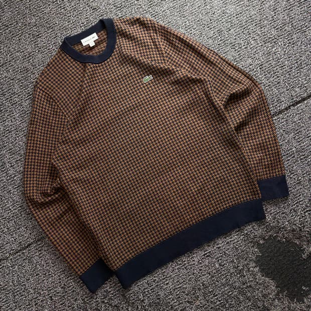 라코스테 하운드투스 라운드 넥 니트 3771