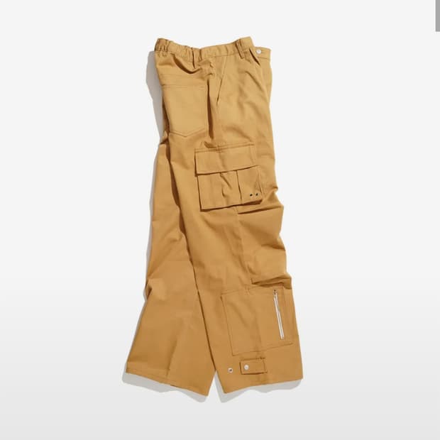논플로어 프라그먼트 카고 팬츠 베이지 L