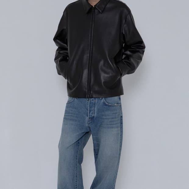 [2]Innir 253 램스킨 레더 블루종