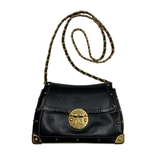 메트로시티 y2k 금장 체인크로스백