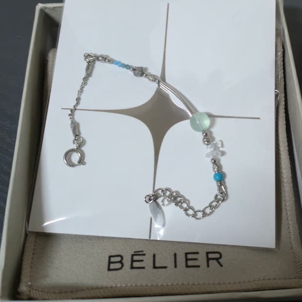 [W] 벨리에 블루 페일 브레이슬릿 팔찌