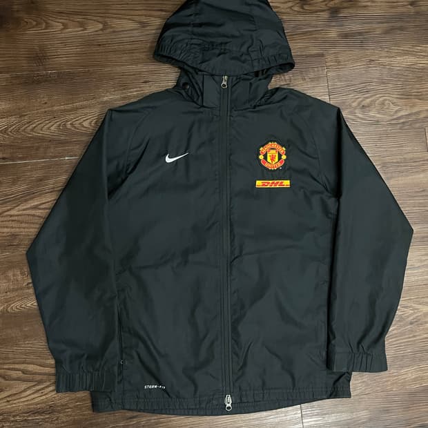 나이키 맨유 DHL 스톰핏 레인자켓 바람막이 블랙 95