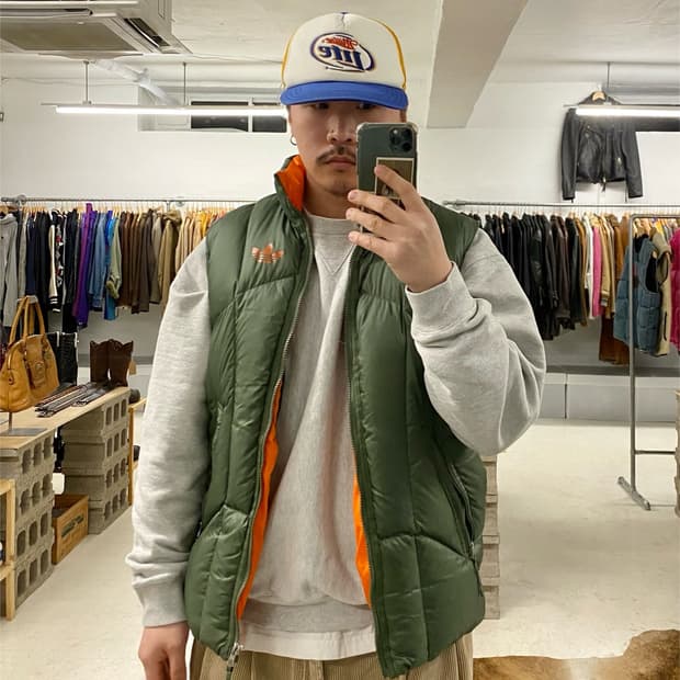 ADIDAS duck down padding vest 아디다스 덕다운