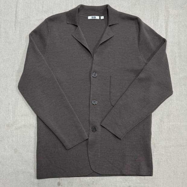 유니클로U 르메르 코코아 니트 자켓 L