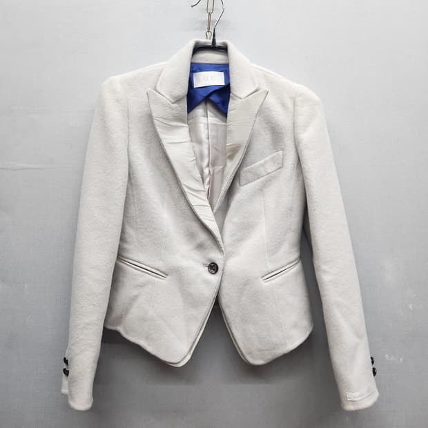 한섬 SJSJ 핸드메이드 숏 자켓(모/앙고라