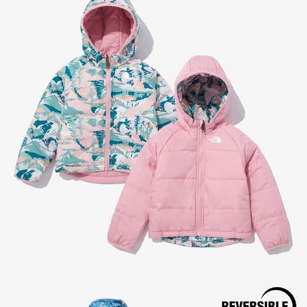 새] 노스페이스 베이비 리버시블 후드 자켓 새상품 24개월